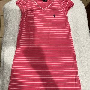 Ralph Lauren Pink and White Striped Tee Dress Bundled Lot